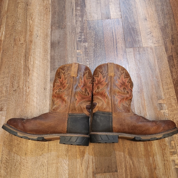 Justin Men's Waterproof Work Boots Size 11EE - Picture 2 of 9